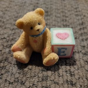 Letter "E" Cherished Teddies block